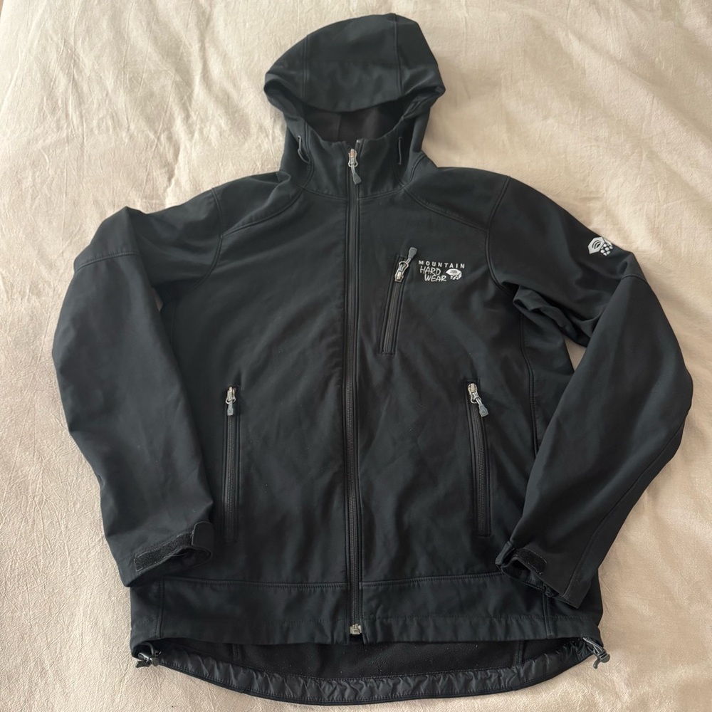 Mountain Hardwear Black Performance full-zip hooded jacker S